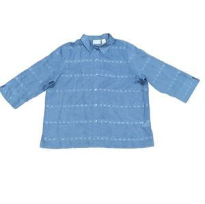 Alfred Dunner women's button down shirt.    T32